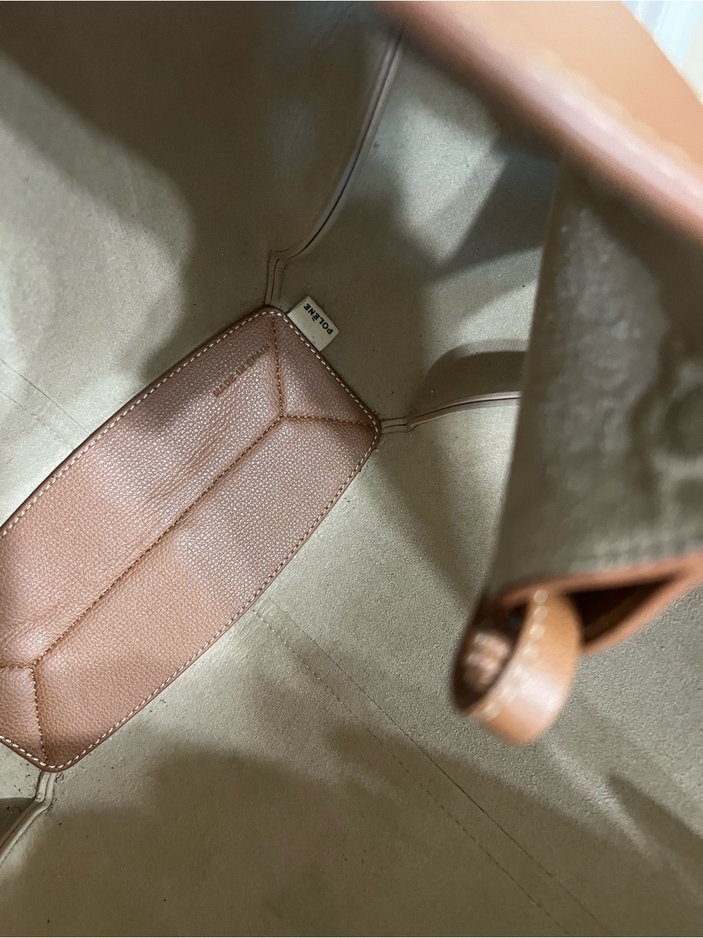 Polene Cyme bag Polène leather tote - Picture 8 of 9